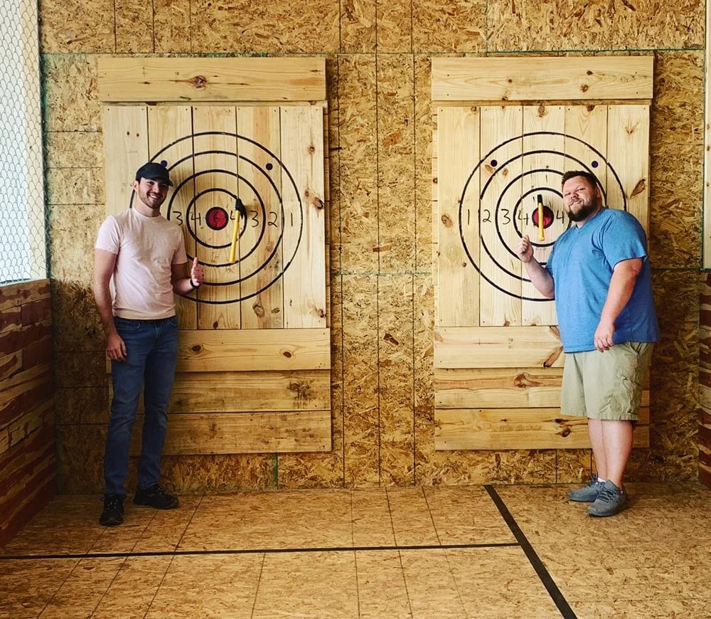 Twisted Axes Throw House Moore image