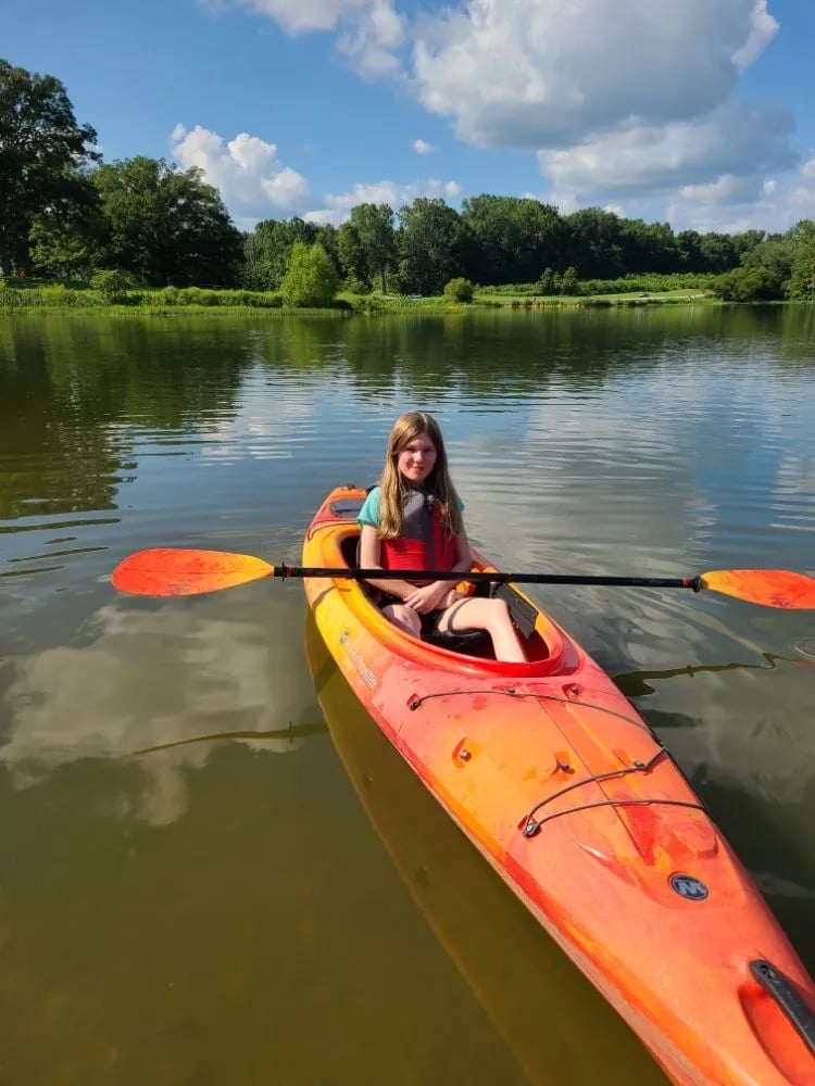 Kayak On A River image