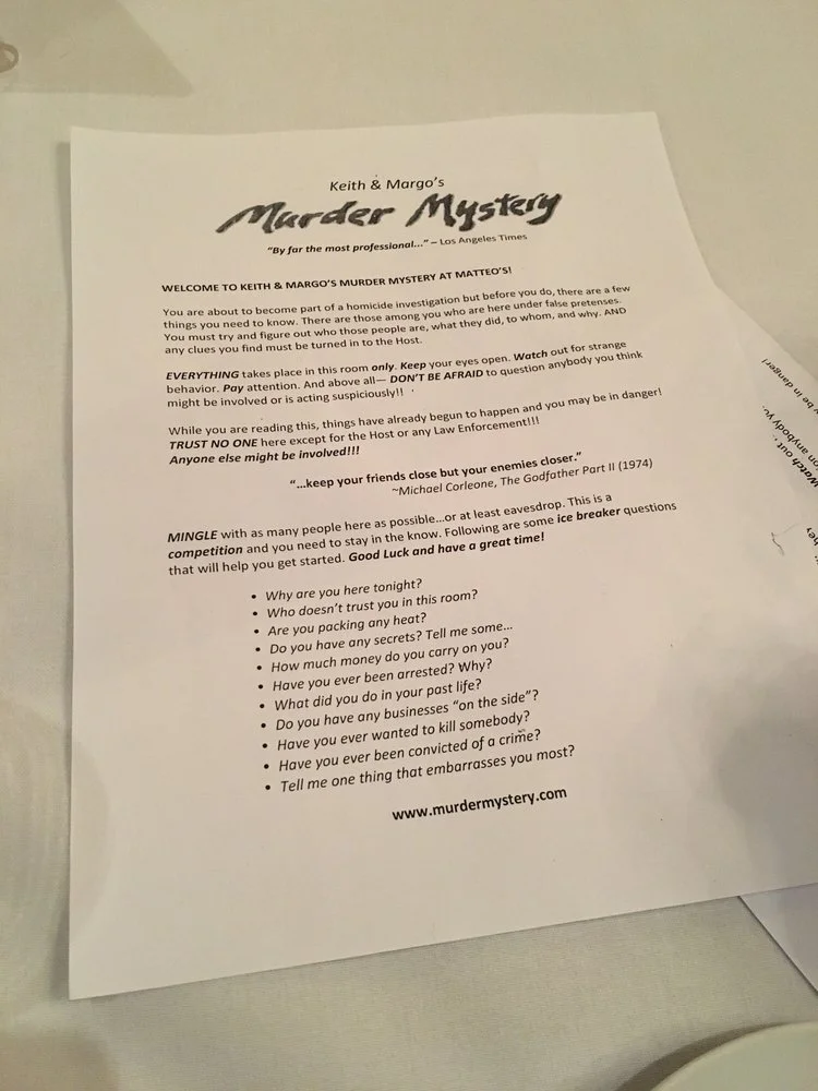 Keith & Margo's Murder Mystery image