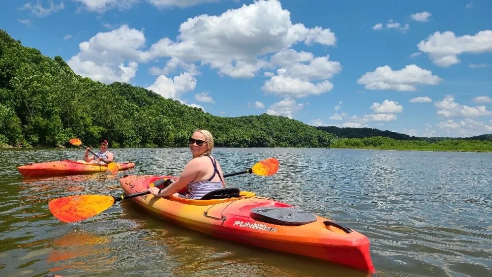 Kayak On A River image