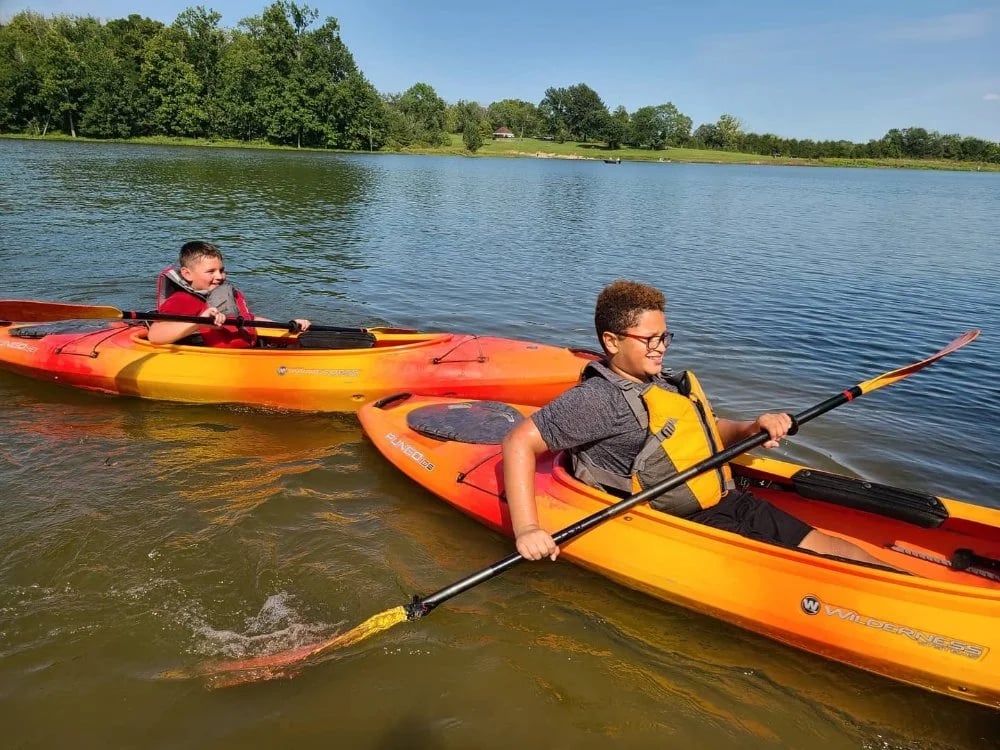 Kayak On A River image