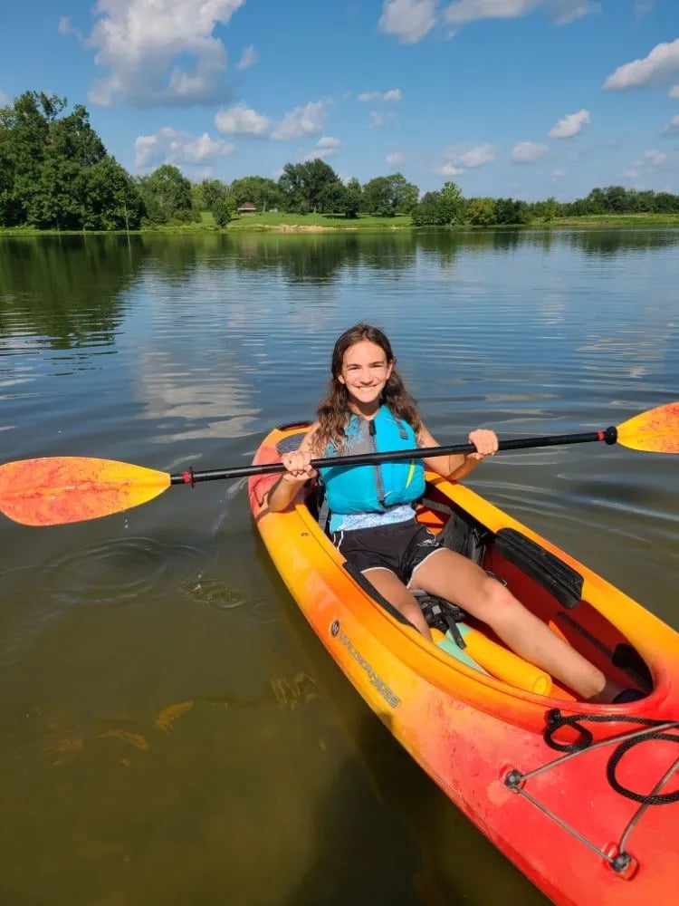 Kayak On A River image