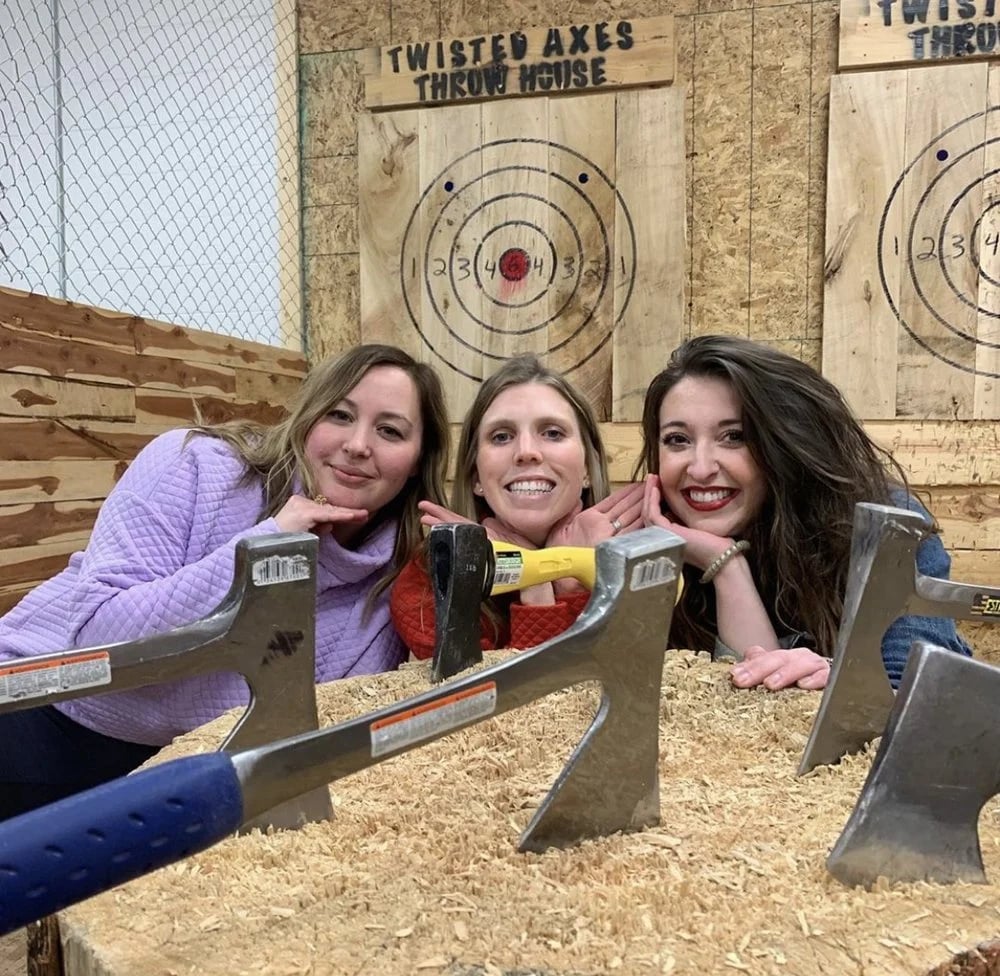 Twisted Axes Throw House Moore image