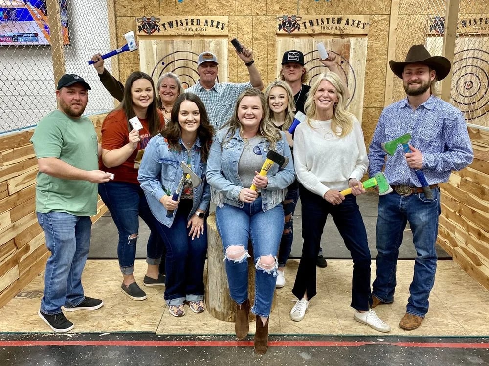 Twisted Axes Throw House Moore image