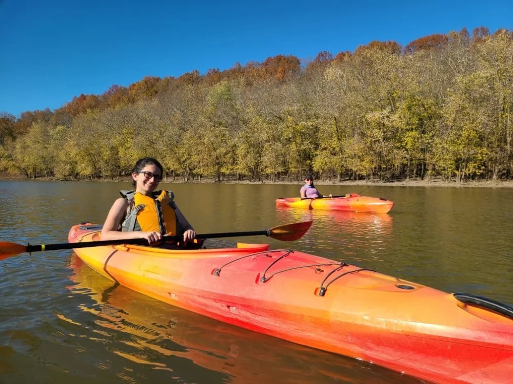 Kayak On A River image
