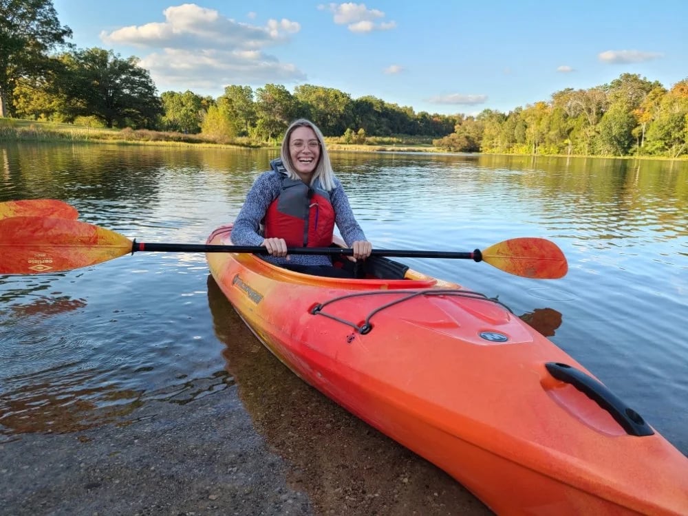 Kayak On A River image