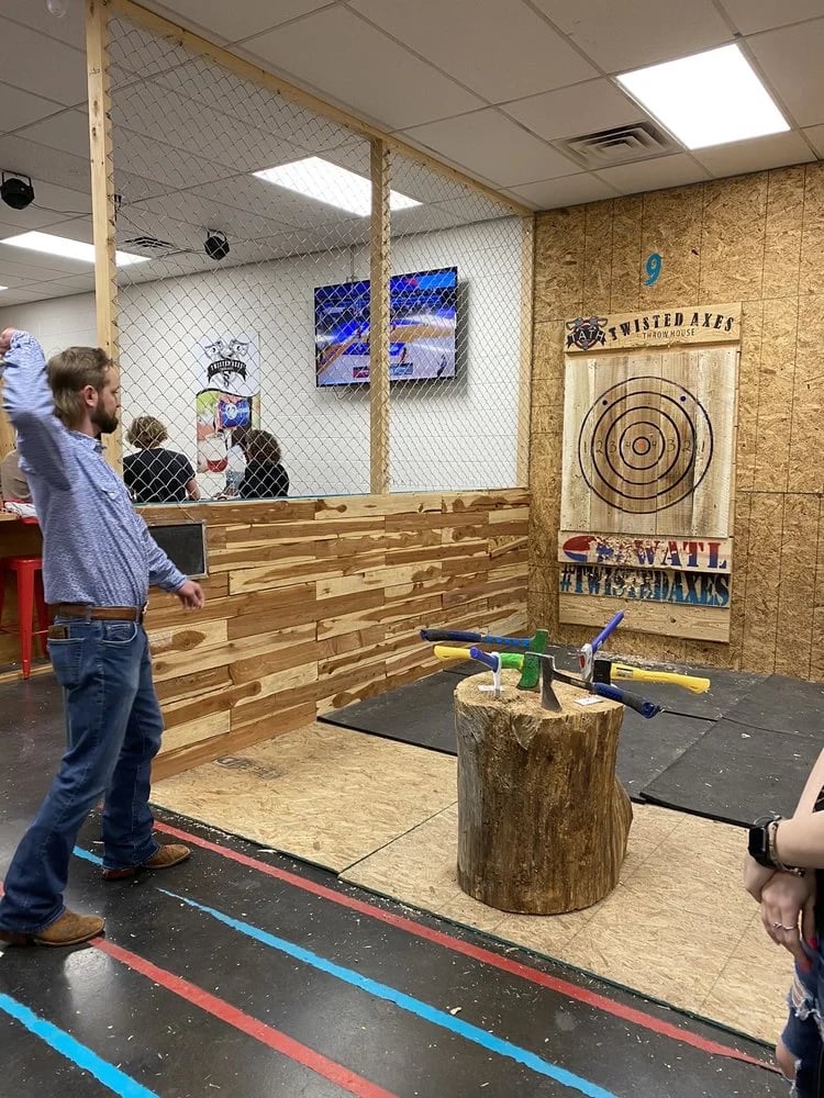 Twisted Axes Throw House Moore image