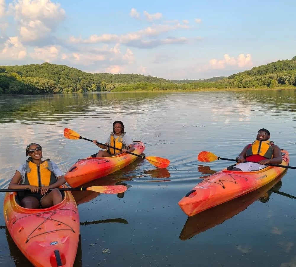 Kayak On A River image