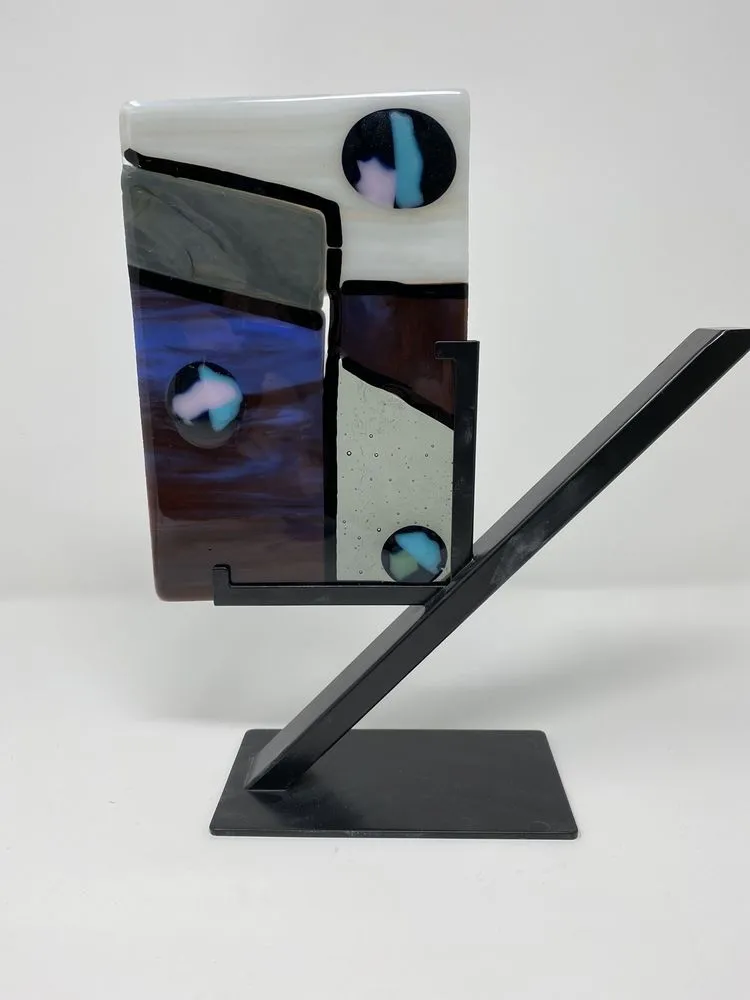 Indy fused glass image