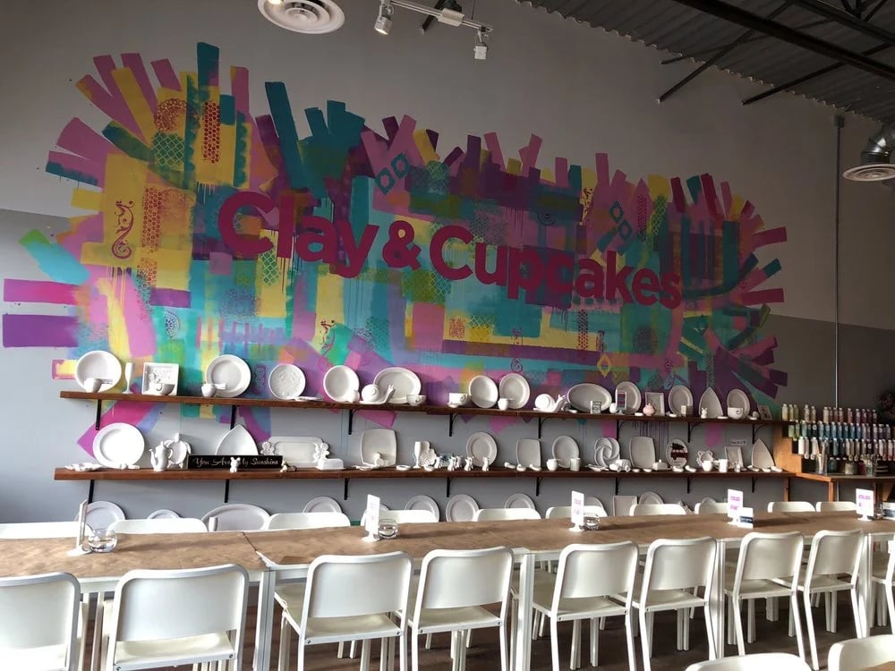 Clay & Cupcakes A Sweet Place To Paint Pottery image