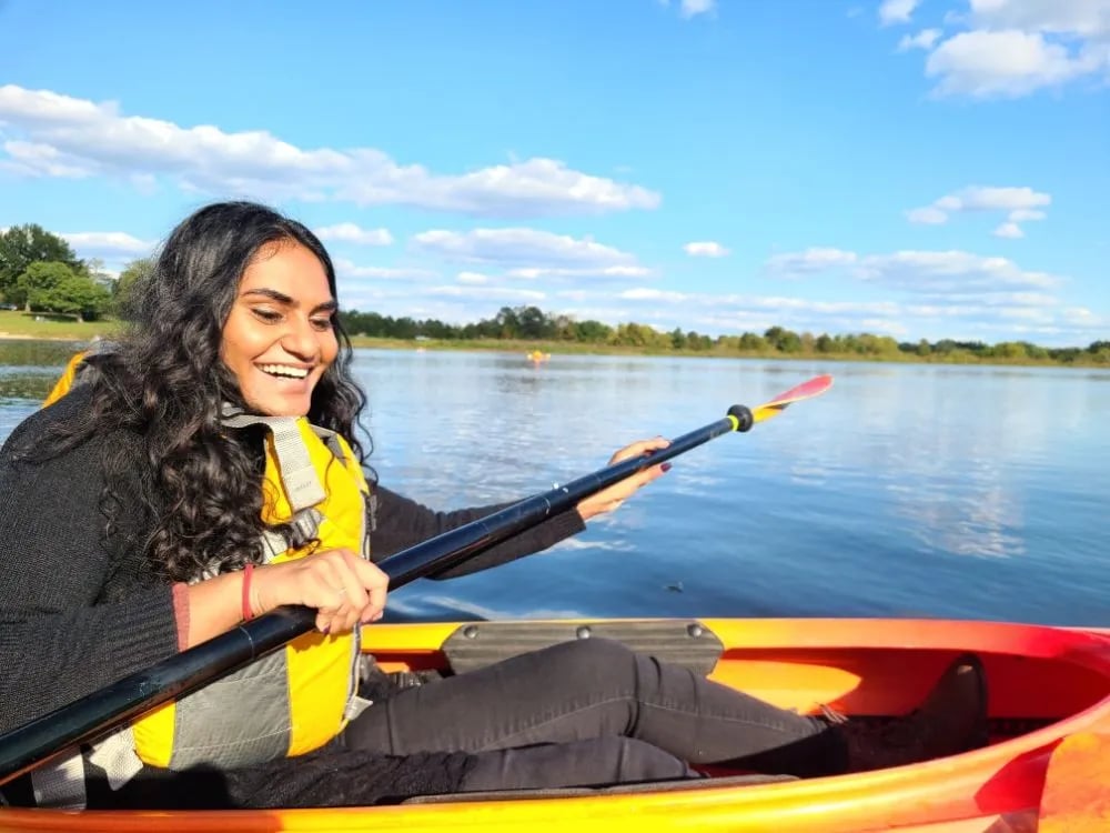 Kayak On A River image