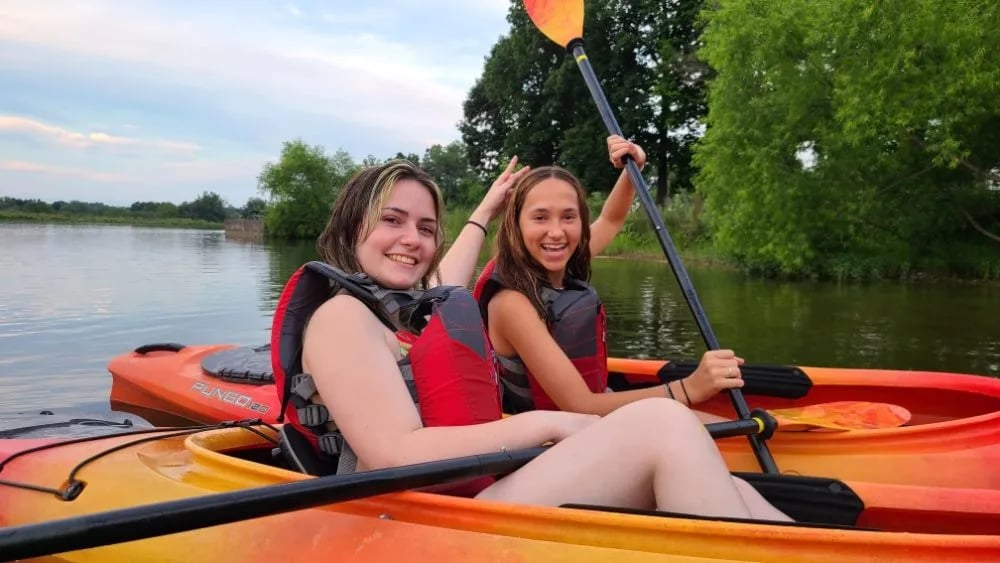 Kayak On A River image