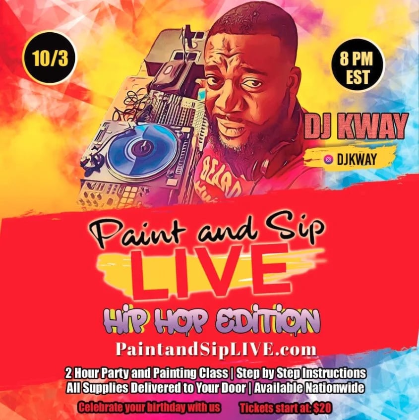 Paint and Sip LIVE image