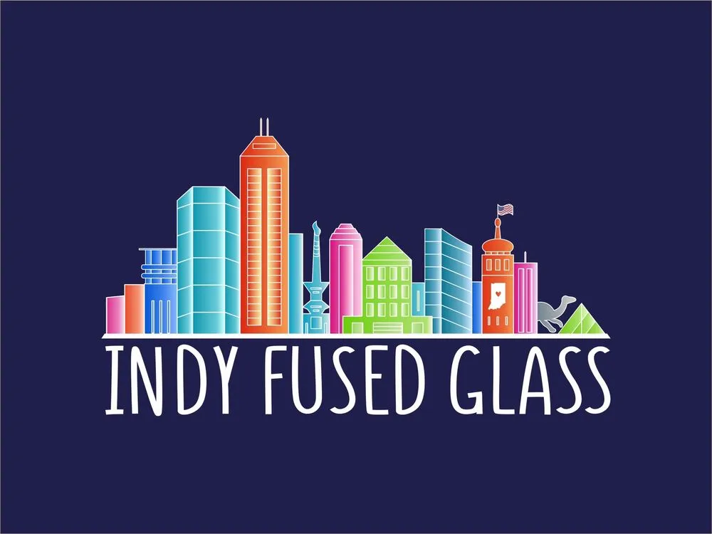 Indy fused glass image
