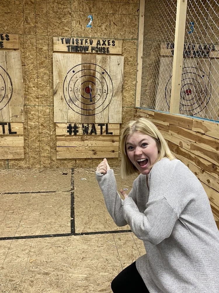 Twisted Axes Throw House Moore image