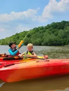 Kayak On A River