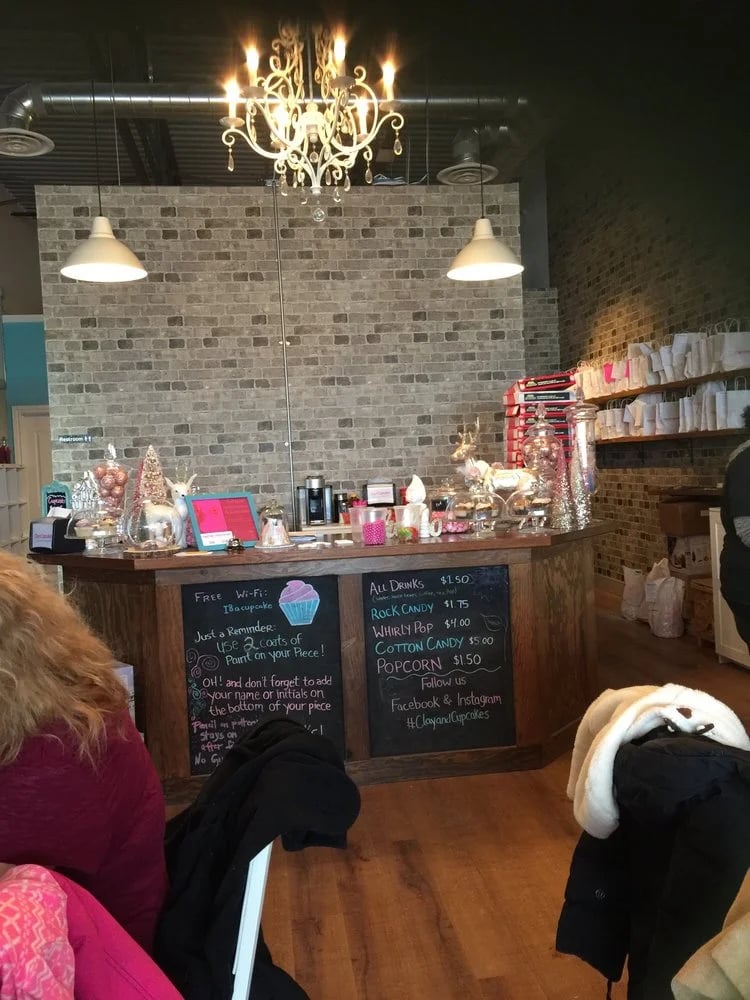 Clay & Cupcakes A Sweet Place To Paint Pottery image