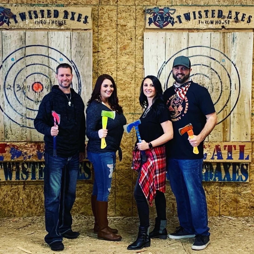 Twisted Axes Throw House Moore image