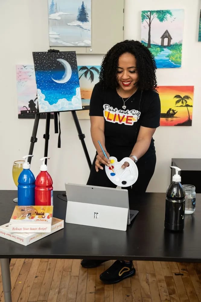 Paint and Sip LIVE image