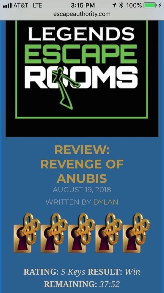 Legends Escape Rooms image