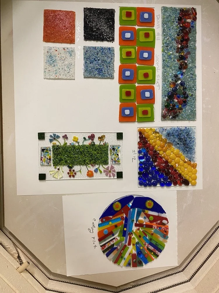 Indy fused glass image