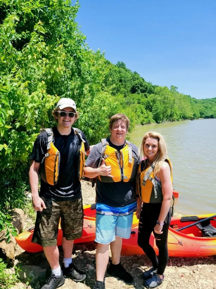 Kayak On A River image